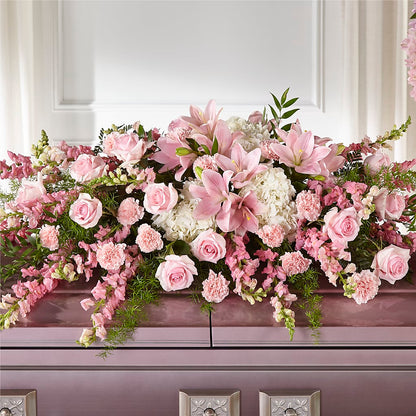 Life & Remembrance Casket Spray –  Mossholders Floral, Arvada CO