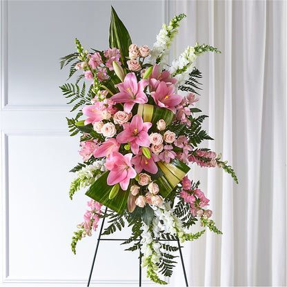 Elegant Embrace Standing Spray –  Mossholders Floral, Arvada CO