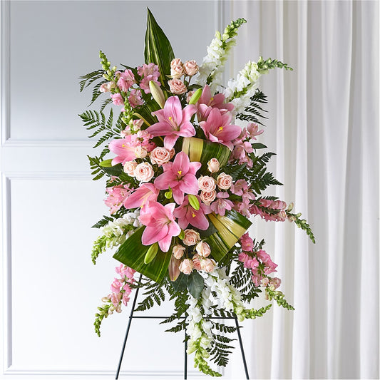 Elegant Embrace Standing Spray –  Mossholders Floral, Arvada CO