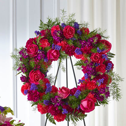 Calming Colors Wreath –  Mossholders Floral, Arvada CO