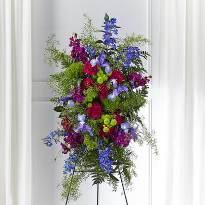Heavenly Skies Standing Spray –  Mossholders Floral, Arvada CO