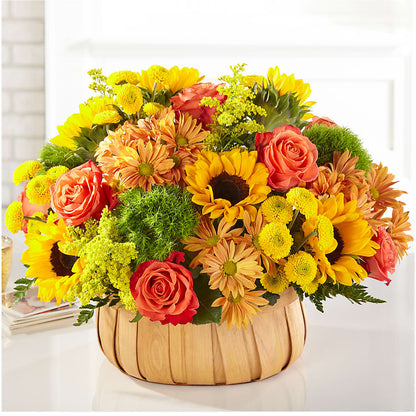 Harvest Sunflower Basket –  Mossholders Floral, Arvada CO