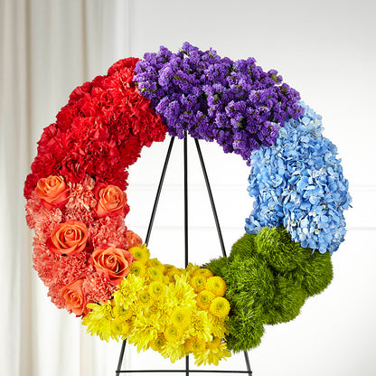 Circle of Love Wreath –  Mossholders Floral, Arvada CO