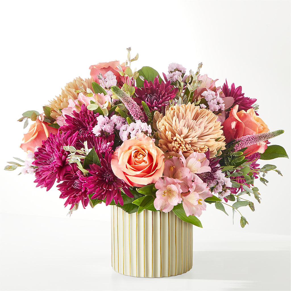 Berry Cobbler Bouquet with Ivory Vase –  Mossholders Floral, Arvada CO