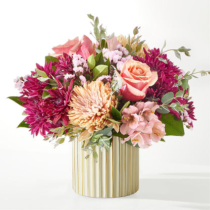 Berry Cobbler Bouquet with Ivory Vase –  Mossholders Floral, Arvada CO