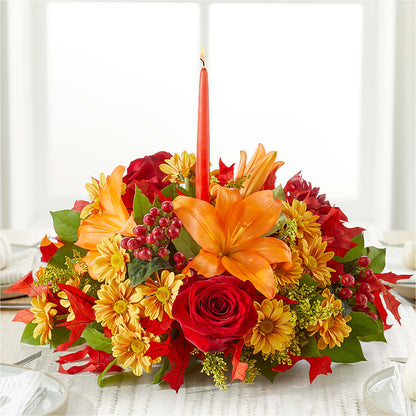 Autumn's Embrace Centerpiece –  Mossholders Floral, Arvada CO